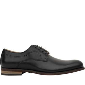Sergio Moretti Schoenen, Heren, Zwart, 46 EU, Leer, Firenze Patent-Finish Veterschoenen