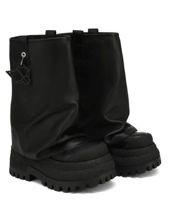 Naked Wolfe Disturb Canvas Boot in Black at Nordstrom, Size 7