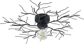 Lindby L&aacute;mpara De Techo vetki En Negro Metal - Lindby