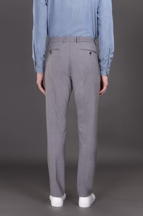 Moorer Tailored Slim-Fit Trousers - Gray