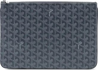 Goyard Clutch Senat MM in tela Goyardine 2017 - Grigio