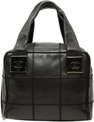 Chanel Pre-owned Leather chanel-bags - Dames - Vintage Handtas - Zwart - ONE Size - Vintage