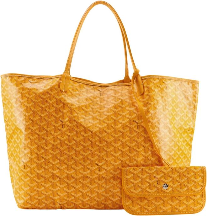 Saint Louis Yellow Pvc Tote Bag (Pre-Owned)