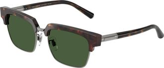 Dolce & Gabbana Dg 4522 Zonnebril - Heren - Zonnebrillen - Bruin - 54 MM - Accessoires