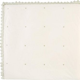Ballard Designs Romy Eyelet Embroidered Duvet Cover - Tea, Full/Queen - Ballard Designs