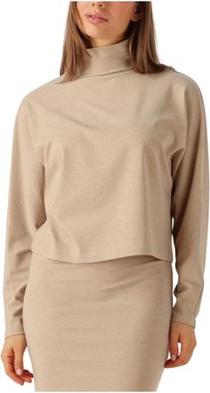 Drykorn Veelzijdige ASIRAL-trui in zand - Dames - Longsleeves - Beige - XL - Polyester - Tops