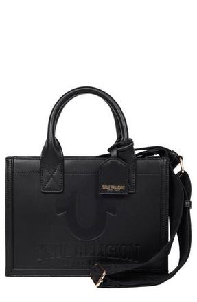 True Religion Modern Debossed Logo Tote in Black at Nordstrom Rack