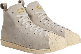 adidas Superstar Hi Sneaker in Cream White/Gold Metal at Nordstrom, Size 10.5