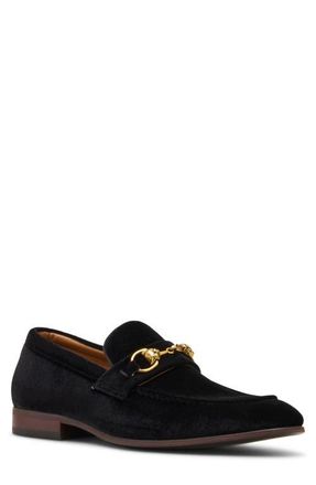 Steve Madden Jandre Velvet Bit Loafer in Black Velvet at Nordstrom, Size 11.5