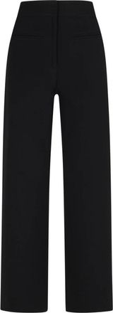 Courr&egrave;ges Zwarte op maat gemaakte heritage crepe broek - Dames - Straight fit broeken - Zwart - M - Broeken