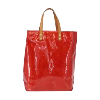 Louis Vuitton Pre-owned Tote Bags, female, Red, Size: ONE SIZE Pre-owned Vintage Patent Leather Monogram Tote Bag