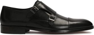Kazar Zwarte casual monnikschoenen voor mannen uit de luxueuze collectie - Heren - Nette schoenen - Zwart - 41 EU - Leer - Schoenen