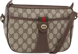 Gucci Pre-owned Cross Body Bags, female, Beige, Size: ONE SIZE Pre-owned Plastic Cross Body Bag