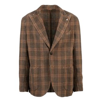 L.B.M. 1911 Blazers, male, Brown, Size: 2XL Stondato Jacket