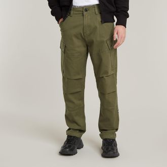G-Star Mens G-Star RAW Roxic Straight Tapered Cargo Pants - Green Cotton - Size 32W/34L