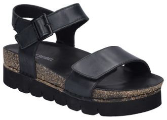 Josef Seibel Sandale JOSEF SEIBEL Alice 03, Damen, Gr. 37, schwarz, Kalbsleder, Schuhe Sandale, Sommerschuh, Sandalette, Plateauabsatz, mit Klettverschluss