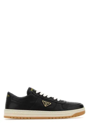Prada Black Nappa Leather Downtown Sneakers