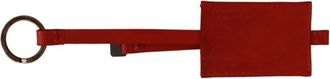 Costume National Prachtige CNC Logo Sleutelhanger - Heren - Sleutelhangers & Tashangers - Rood - ONE Size - Leer - Accessoires