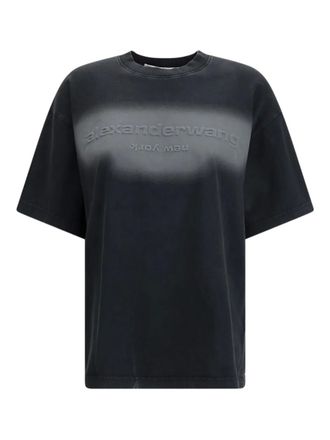 Alexander Wang Reflective Halo Print Logo T-shirt - Black