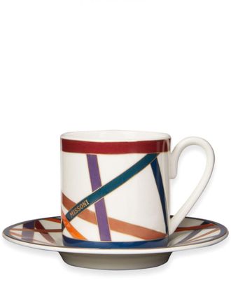 Missoni Home Set di sei tazze da caffè Nastri - Bianco