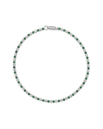 Sabrina Designs 14K 1.80 Ct. Tw. Diamondemerald Bracelet