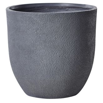 Beliani Beliani - Maceta De Mezcla De Arcilla Gris Claro 55 Cm Fibra Arcilla Resistente Kannia