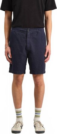 Wax London Kurt Honeycomb Dobby Short In Navy