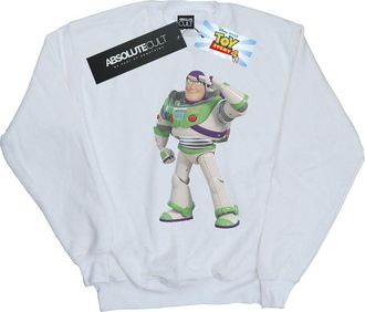 Disney Heren Toy Story Buzz Lightyear staand sweatshirt (Wit)