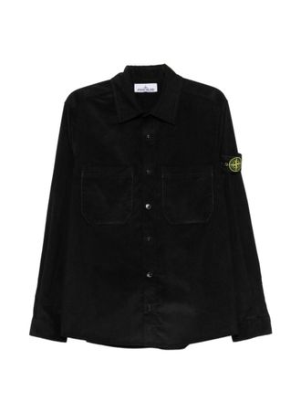 Stone Island Black Regular Solid Shirt