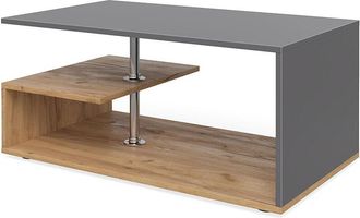 Vicco Tavolino da salotto Guillermo, Rovere antracite/sabbia, 91 x 41 cm