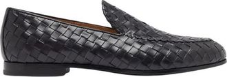 Scarosso Vittorio loafer - Heren - Loafers - Zwart - 43 1/2 EU - Leer - Schoenen