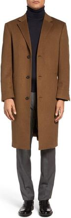 Hart Schaffner Marx Sheffield Classic Fit Wool & Cashmere Overcoat in Vicuna at Nordstrom, Size 48 L