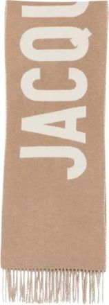 Jacquemus LEcharpe - unisex - Wintersjaals - Beige - ONE Size - Wol - Accessoires