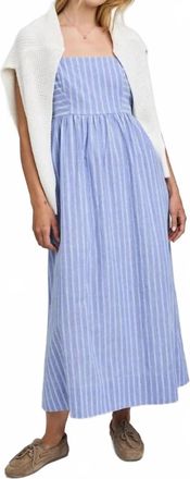 Gentle Fawn Alicia Cut Out Midi Dress In Blue