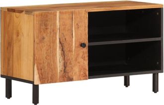 vidaXL Vidaxl - Mueble De Tv Madera Maciza De Acacia 80x33x46 Cm