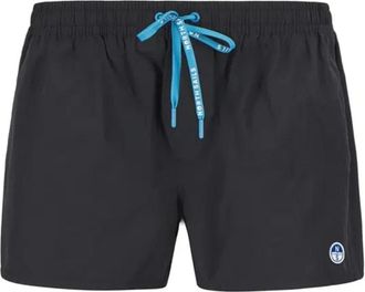 North Sails Basic Volley Beachwear - Heren - Strandmode - Zwart - S - Katoen - Badmode