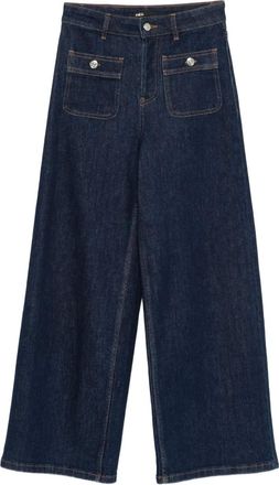 Maje Jeans skinny in cotone - Blu