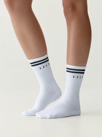 Born Court Socks White/Black