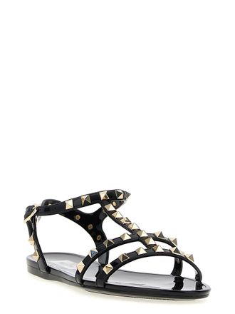 Valentino Garavani Rockstud Sandals - Black