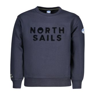 North Sails Crewneck Sweatshirt - male - North Sails - Kids Sweatshirts - Blue - 10 Y - Kids