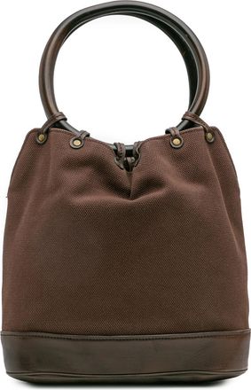 Gucci Pre-owned Womens Canvas Tote Bag - Brown Textile - One Size