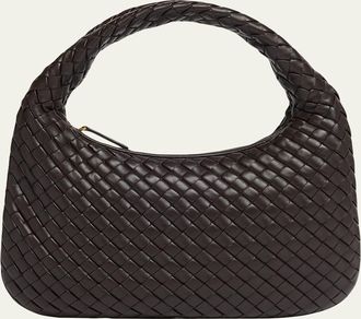 Bottega Veneta Veneta Small Leather Hobo Bag