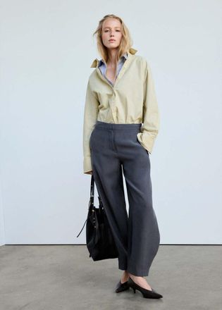 Mango Pantaloni balloon modal grigio antracite - Donna - 38 - MANGO