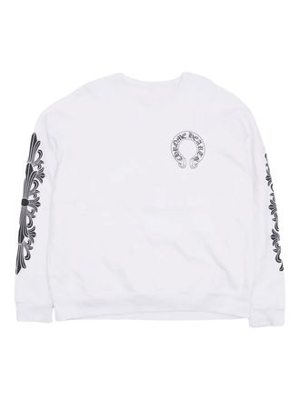 Chrome Hearts Sweater met logo en ronde hals - Wit
