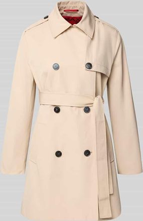 Max & Co. Regular Fit Trenchcoat mit Baumwoll-Anteil Modell ARIS in Sand, Gr&ouml;&szlig;e 34