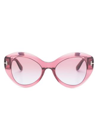 Tom Ford Eyewear Guinevere zonnebril met vlindermontuur - Roze