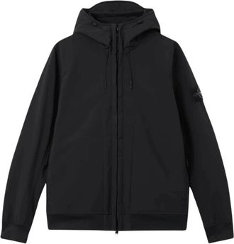 Stone Island Soft Shell-R E.dye Technology Jacket - Heren - Zomerjassen - Zwart - 2XL - Polyester - Jassen