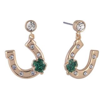 Hallmark Horseshoe Earrings in Green at Nordstrom
