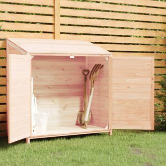 vidaXL Cobertizo De Jard&iacute;n Madera De Abeto Maciza 102x52x112 Cm Vidaxl