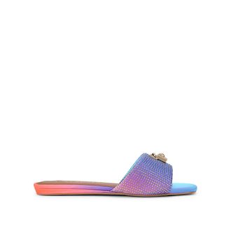 Kurt Geiger Womens Brixton Flat Sandal Sandals - Multicolour Fabric - Size UK 6